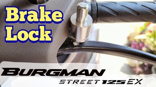 Brake Lock Burgman Street 125 [upl. by Anilys]