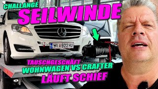 Baue Seilwinde an meinen Anhänger und Tauschgeschäft Wohnwagen gegen Crafter läuft schief [upl. by Sajovich]