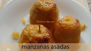 Manzanas asadas al horno tiernas y jugosas  baked Apples  TonioCocina 100 [upl. by Gnourt]