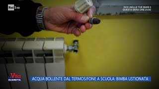 Acqua bollente dal termosifone a scuola Bimba ustionata  La vita in diretta 01022024 [upl. by Warford375]