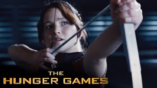 Katniss Shooting The Apple Scene  The Hunger Games 2012 [upl. by Grindle508]