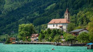 Most beautiful village in Switzerland  Brienz am See  July [upl. by Annaillil]