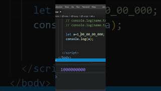 JavaScript Wierd things how to write number clearly javascript coder  by The Code Definition [upl. by Vyse]