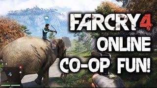 Far Cry 4 Coop Multiplayer Gameplay Walkthrough ONLINE FREE ROAM FUNNY MOMENTS Funtage [upl. by Polak310]