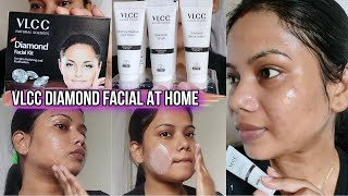 VLCC Diamond Facial Kit Step By Step Procedure amp Review  Parlour Like Facial At Home  Shree [upl. by Uchish]