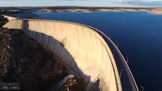 A vista de dron Presa de Almendra [upl. by Anelrihs]