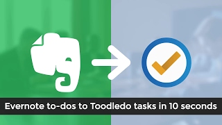 Evernote to Toodledo Integration  Todos [upl. by Tades634]