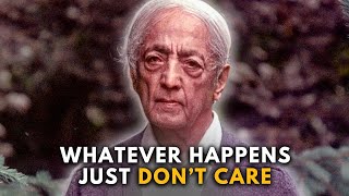 When Jiddu Krishnamurti Shocked His Audience The Philosophy Of Not Caring [upl. by Acisseg]