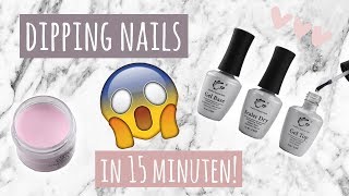 😍 DIP POWDER  ZELF ACRYL NAGELS ZETTEN  15 MIN 😱 [upl. by Rida]