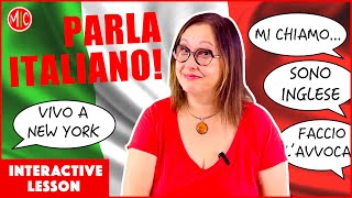 How to Introduce Yourself in Italian  Speaking Practice for Beginners [upl. by Anatak]