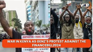 WAR IN KENYA AS GENZ’S PROTEST AGAINST THE FINANCEBILL2024 [upl. by Ahsiliw92]