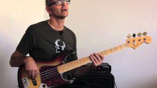 How to play funky pentatonic bass fills [upl. by Dilly]