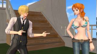 MMD One Piece  Shut up [upl. by Aiam176]