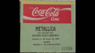 Metallica Argentina  Estadio Vélez Sarfield 1993 [upl. by Kosey880]