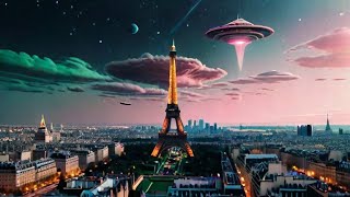 UFOs flying over Paris  Electronic hybrid 1970s  Parsons 70s UFO  by Delphine Tesla [upl. by Tarah]