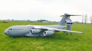 GIANT SCALE C17 GLOBEMASTER  COLIN STRAUSS AT ROUGHAM RC PLANES  2004 [upl. by Billie]