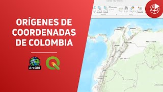 🗺️📍 Orígenes de coordenadas de Colombia Configuración en ArcGIS y QGIS 🇨🇴 [upl. by Inattirb438]