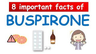 8 Important facts of Buspirone HCl BuSpar 5 mg and 10 mg [upl. by Malca]