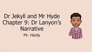 Jekyll and Hyde  Chapter 9 Dr Lanyons Narrative [upl. by Anuahsal]