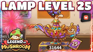 LAMP 25 AND OVER 30000 ROLLS LETS UPGRADE MY GEAR LEGEND OF MUSHROOM [upl. by Nena]