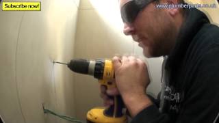 HOW TO INSTALL A PEDESTAL BASIN  Plumbing Tips [upl. by Nashom999]