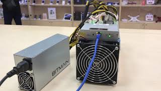 Antminer S9  подключение настройка и первые 500 рублей прибыли [upl. by Irrot]