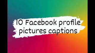 caption for profile 💯 Facebook profile picture captions Profile Captions  Ep1 [upl. by Fleeman895]