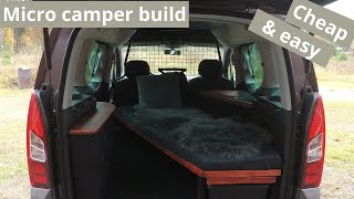 DIY Micro camper build  Peugeot partner [upl. by Given]