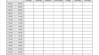 Stundenplan  Tagesplan  Wochenplan zum Ausdrucken erstellen Open Office Calc Für Anfänger [upl. by Onahpets]