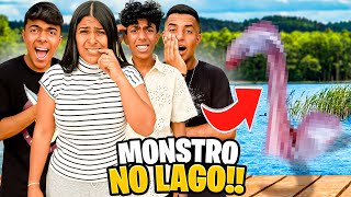 ENCONTRAMOS UM MONSTRO NO LAGO ficamos com muito medo [upl. by Tiphany]