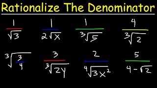 How to rationalize a denominator  Exponent expressions and equations  Algebra I  Khan Academy [upl. by Yarvis]