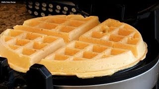 Easy Homemade Belgian Waffle Recipe [upl. by Oakes]