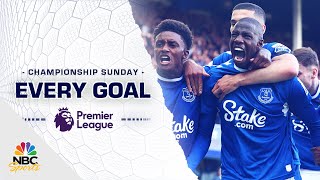 Every Premier League goal from Championship Sunday 2023  NBC Sports [upl. by Daegal]