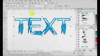 Corel Draw X5 Artistic Media Tutorial [upl. by Malinin]