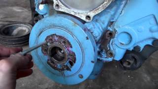 Dodge 318 timing cover gasket replacement part 2 [upl. by Yenroc]