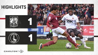 Highlights Northampton Town 1 Charlton 1 March 2024 [upl. by Ahsineg246]