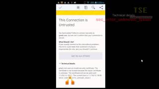 How to fix secerrorunknownissuer Gmailcom uses an invalid security certificate [upl. by Aserehc82]