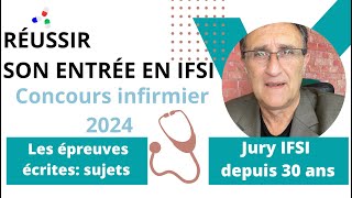 Les questions de maths Concours infirmier 2024 Inscriptions Alain Anibaldi jury IFSI [upl. by Cele]