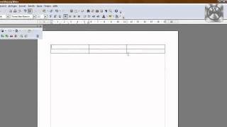 Open Office Tutorial Tabellen erstellen [upl. by Madancy]