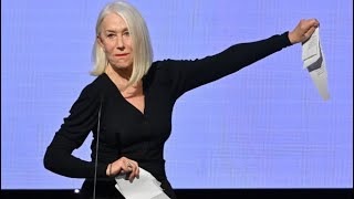 Helen Mirren Rips Up AIGenerated Speech at American Cinematheque Awards [upl. by Yrallam]