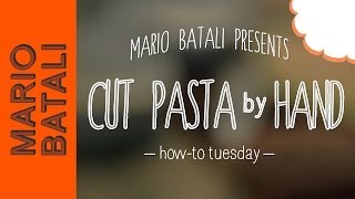 How to Cut Pasta by Hand [upl. by Amitak]