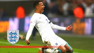 Dele Alli wonder strike  England 20 France  Goals amp Highlights [upl. by Dott]