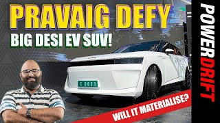 Pravaig Defy SUV  Made in India Luxury EV  First look Detailed Walkaround  PowerDrift [upl. by Antonius748]