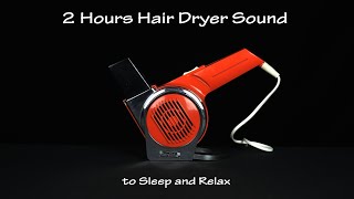 Hair Dryer Sound 5 Static  2 Hours White Noise to Sleep and Relax [upl. by Aklim]