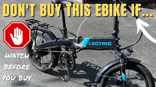 Watch This Before Buying a Lectric XP 20 [upl. by Niffirg578]