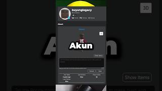 Akun Roblox Ku Viral 😜 [upl. by Ruprecht]