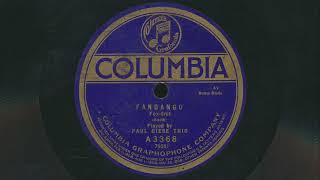 1920 PAUL BIESE TRIO Fandango ORIGINAL EARLY JAZZ RECORDING  78 RPM Record [upl. by Jonie]