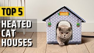 Top 5 Best Heated Cat Houses Review  Best Winter Cat House [upl. by Katlin]