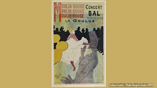 Une oeuvre à la loupe 🔍 quotMoulin Rouge La Gouluequot 1896 Henri de ToulouseLautrec [upl. by Robb]