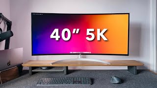 NEW LG 40” UltraWide 5K Monitor Unboxing  Impressions [upl. by Shelbi]